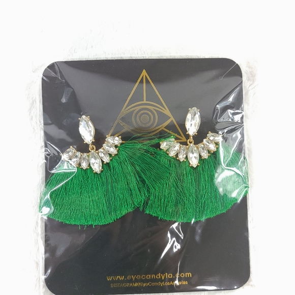 Eye Candy LA Tassle Fringe Earrings - Picture 1 of 6
